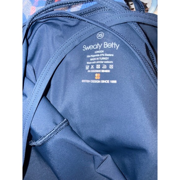 Sweaty Betty Strappy Navy Blue Explorer Jumpsuit size XS GUC - Picture 6 of 7